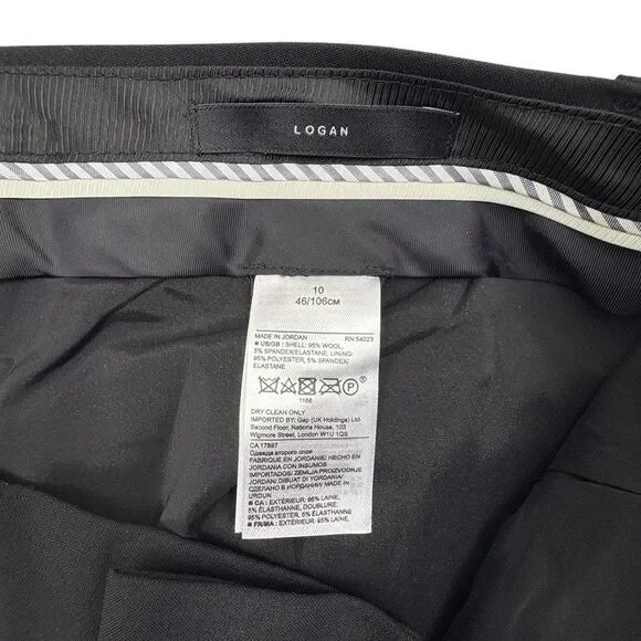 Banana Republic Logan Wool Dress Trousers Pants Modern Office Chic Stretch 10 - Picture 5 of 16